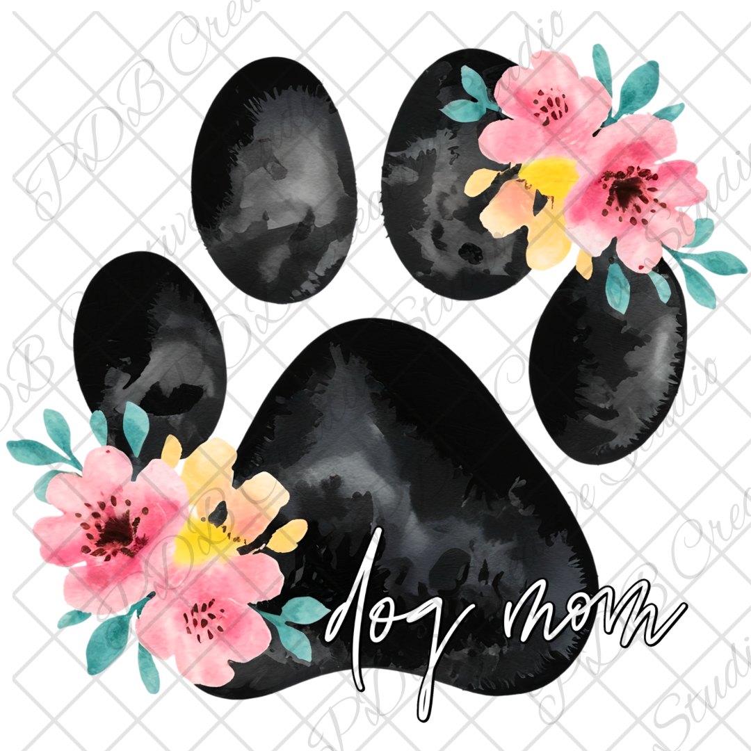 dog cat paw dog mom uv-dtf vinyl decal sticker