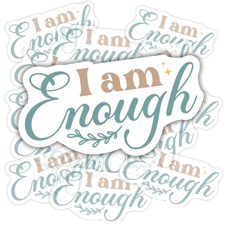 Motivational matte vinyl sticker