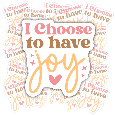 Motivational matte vinyl sticker