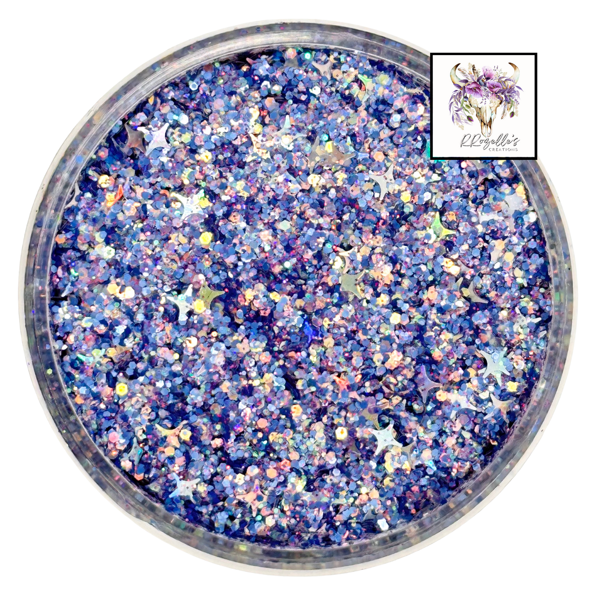 Blue purple custom chunky glitter mix / PDB Creative Studio for art, nails and projects
