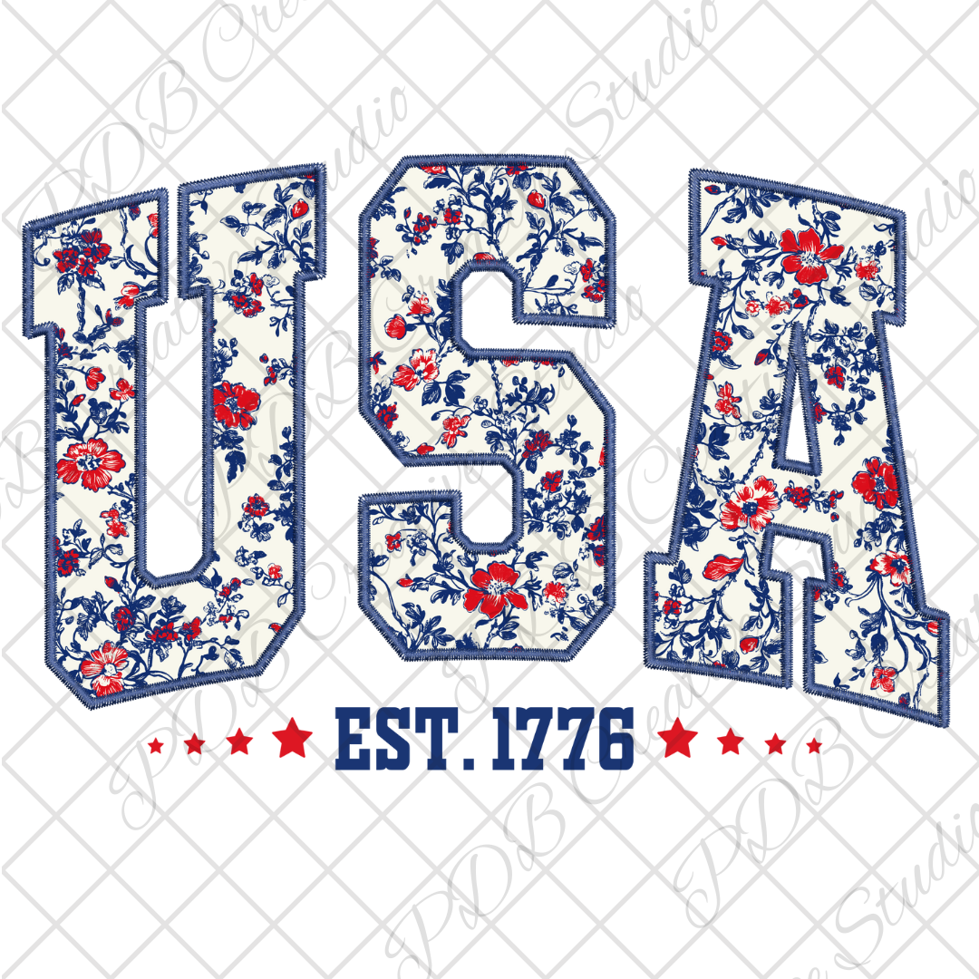 usa patriotic 4th of july uv-dtf decal wrap for diy resin art