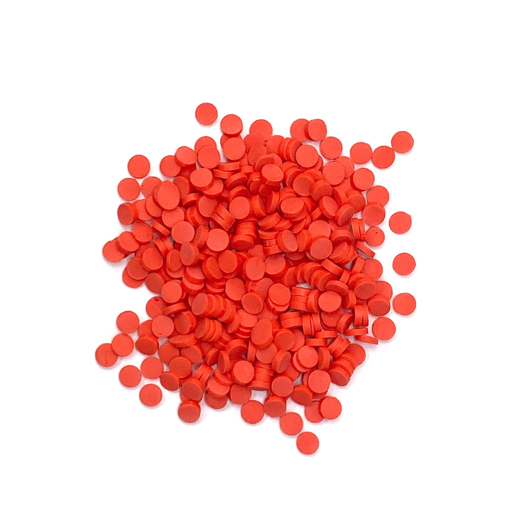 RED CLAY DOTS FOR RESIN OR SLIME