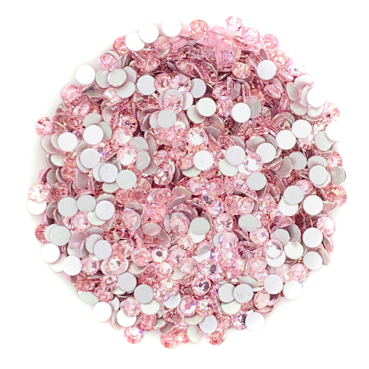 LT ROSE - LIGHT PASTEL PINK Glam GlassĀ® flatback, non hotfix rhinestones for art, body, nails and more - PDB Creative Studio