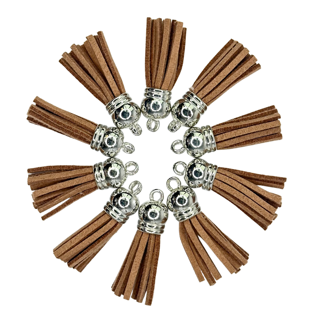 LT. BROWN / SILVER TASSELS - 11307
