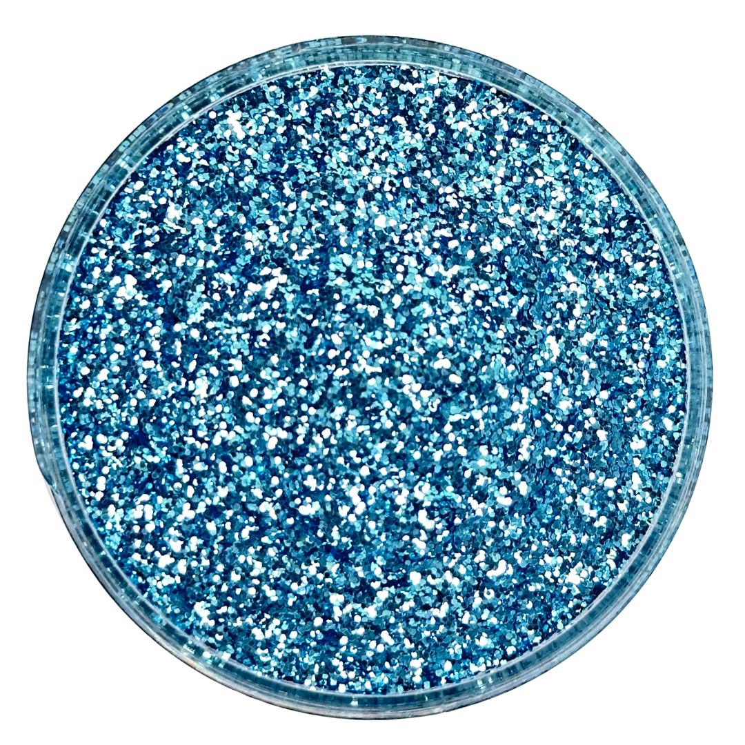 Blue grey polyester fine glitter mix for art, body, nails and more - PDB Creative Studio