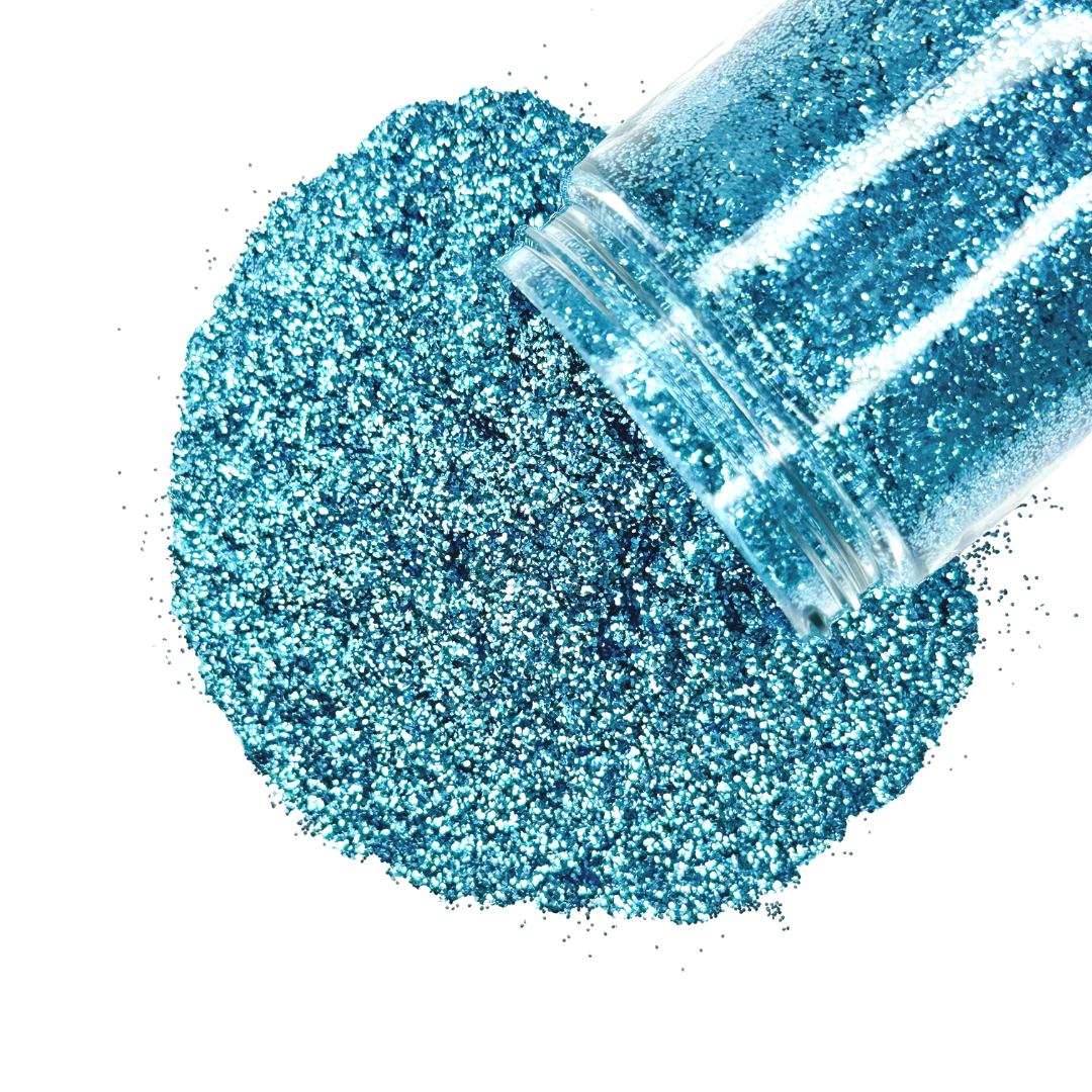 Blue grey polyester fine glitter mix for art, body, nails and more - PDB Creative Studio