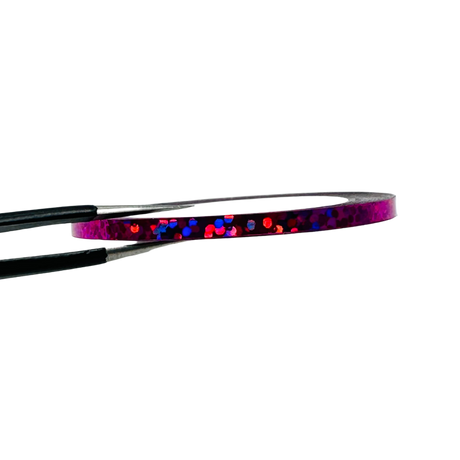 RASPBERRY HOLOGRAPHIC STRIPING TAPE - 10319