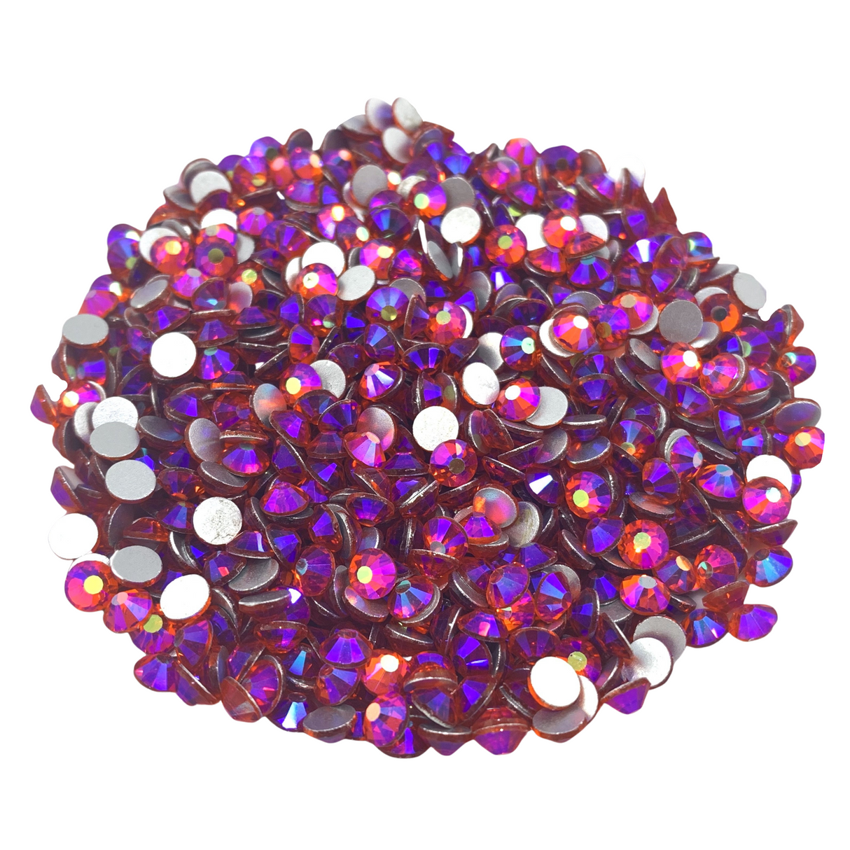 LT SIAM AB - RED PINK PURPLE Glam GlassĀ® flatback, non hotfix rhinestones for art, body, nails and more - PDB Creative Studio