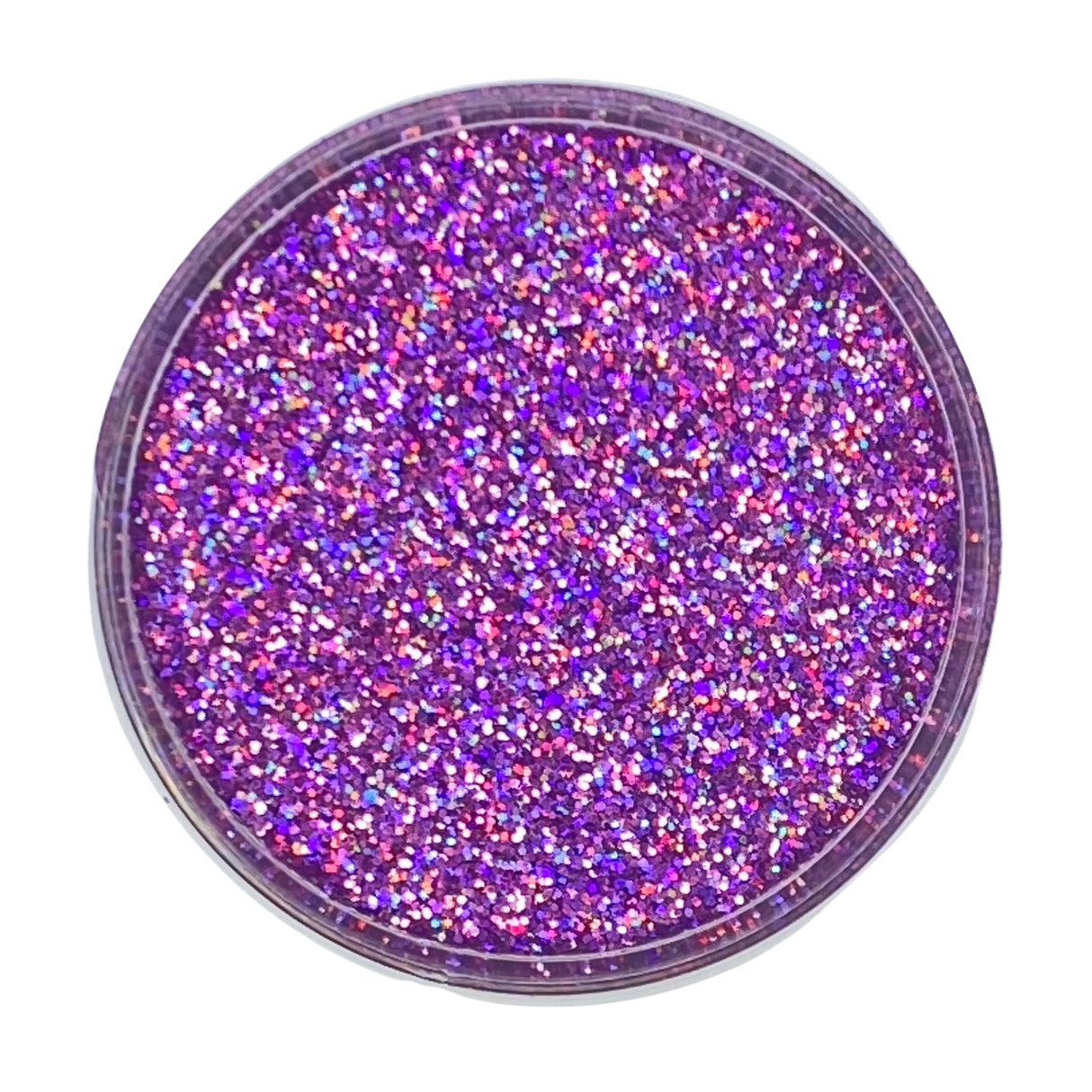 Super holographic purple polyester glitter for art, body, nails and more - PDB Creative Studio