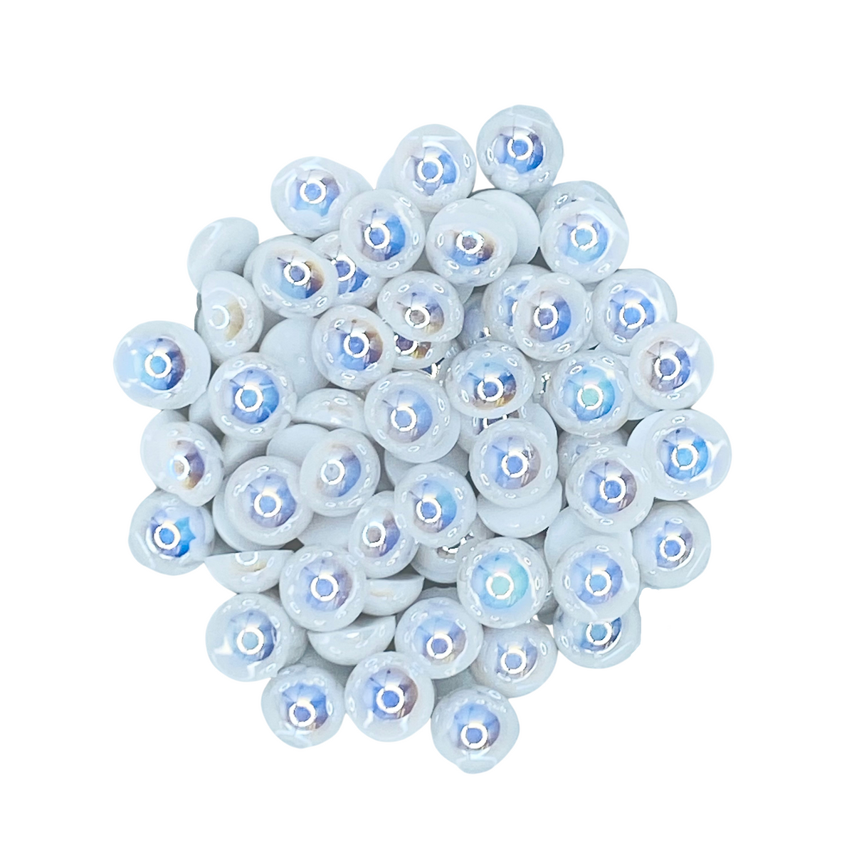 WHITE (AB) HALF PEARLS - 70003