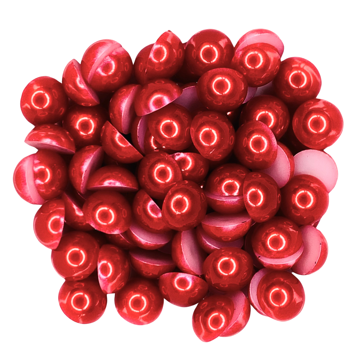 RED HALF PEARLS - 70012