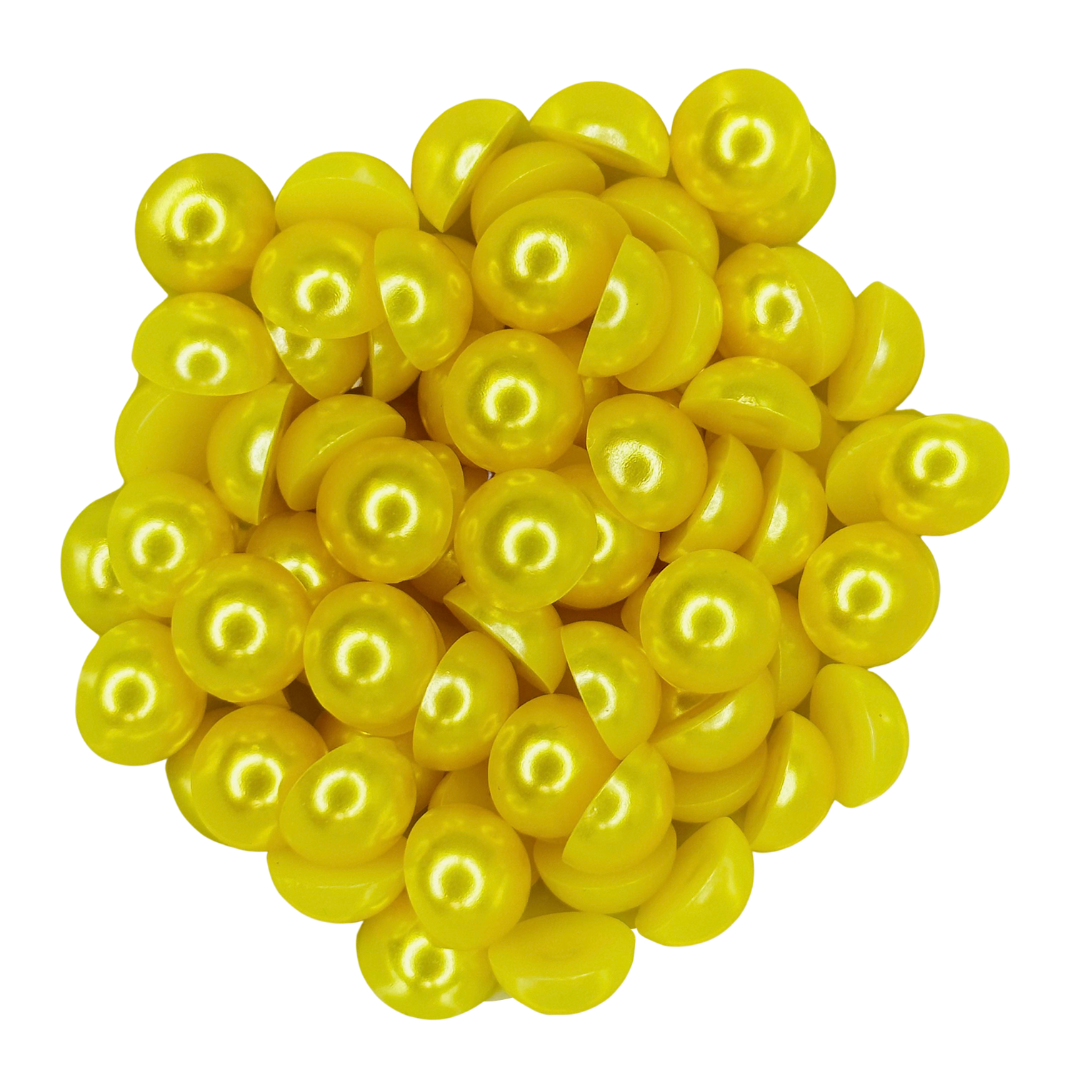 YELLOW HALF PEARLS - 70015