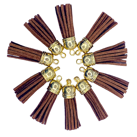 BROWN / GOLD TASSELS TASSELS