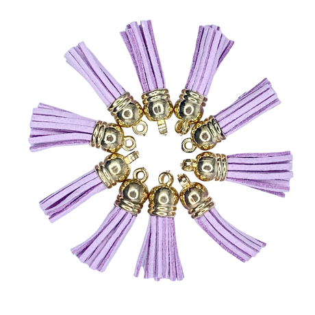 LAVENDER / GOLD TASSELS TASSELS