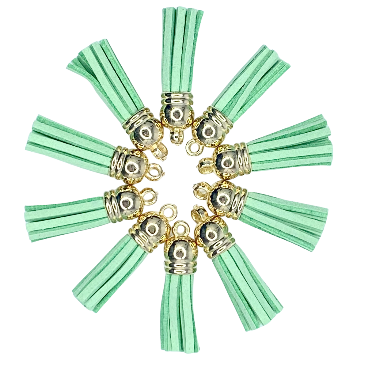 LT. GREEN / GOLD TASSELS TASSELS