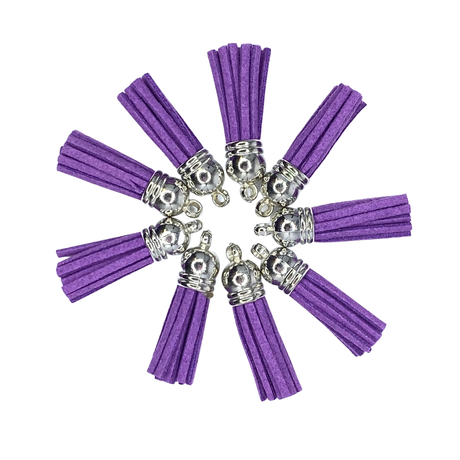LT. PURPLE / SILVER TASSELS - TASSELS