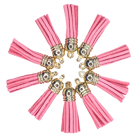 PINK / GOLD TASSELS TASSELS