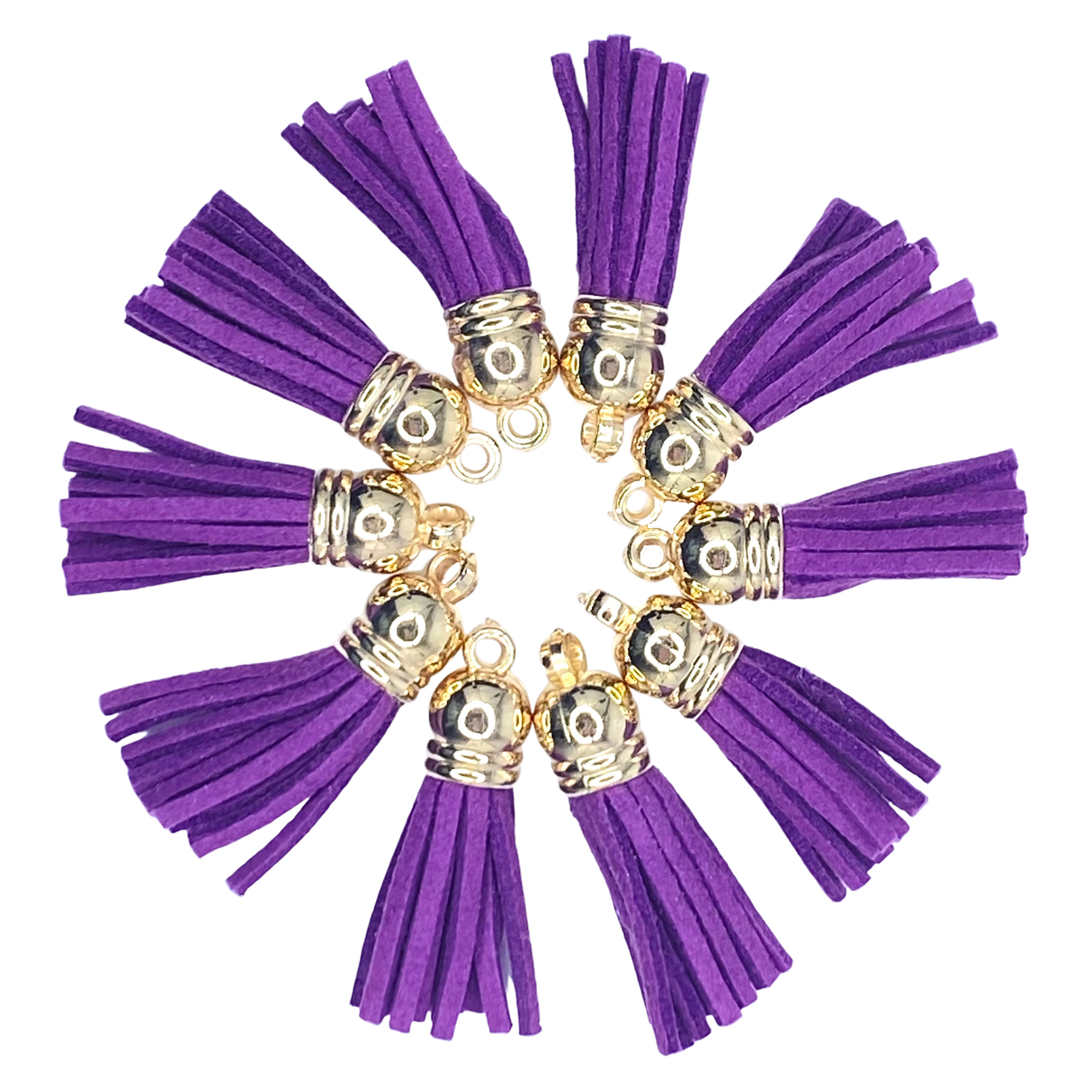 PURPLE / GOLD TASSELS TASSELS