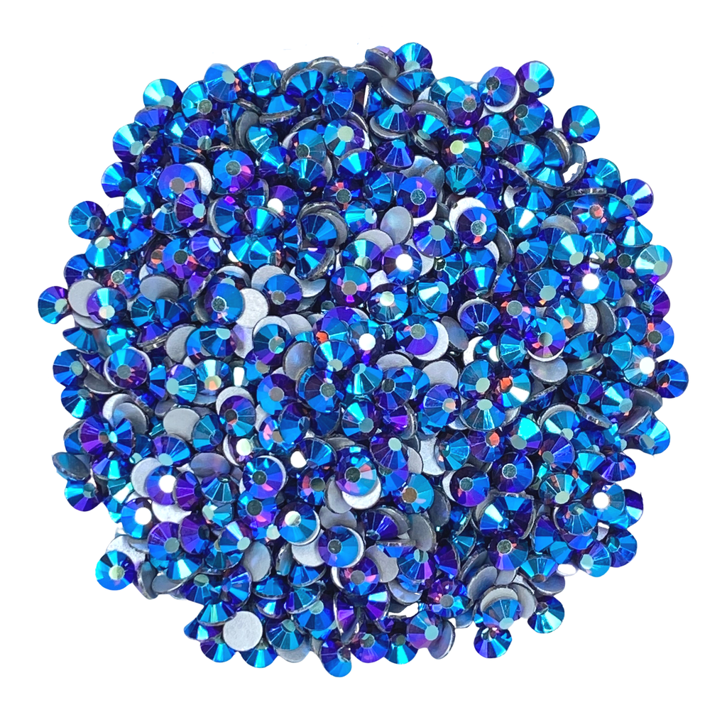 AMETHYST AB - PURPLE BLUE Glam Glass® flatback, non hotfix rhinestones for art, body, nails and more - PDB Creative Studio