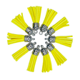 YELLOW / SILVER TASSELS - TASSELS