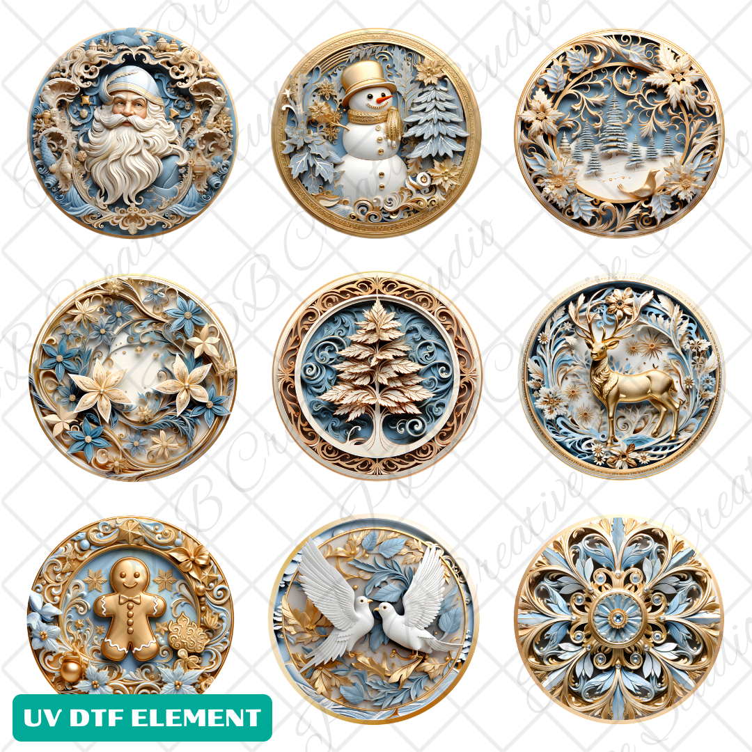 UV DTF ORNAMENT ELEMENT SHEET - 18366