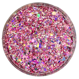 Pink custom chunky glitter mix / PDB Creative Studio for art, nails and projects