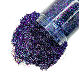 Purple blue custom multi-size glitter mix for art, body, nails and more - PDB Creative Studio