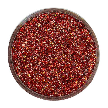 red gold custom glitter mix for art, body, nails / PDB Creative Studio