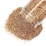 Golden brown custom glitter mix for art, body, nails / PDB Creative Studio