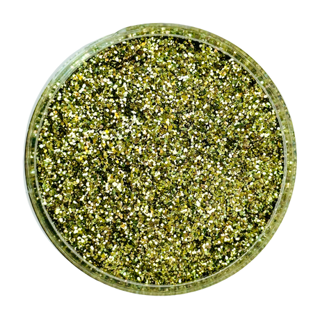 Moss green polyester glitter mix for art, body, nails and more - PDB Creative Studio