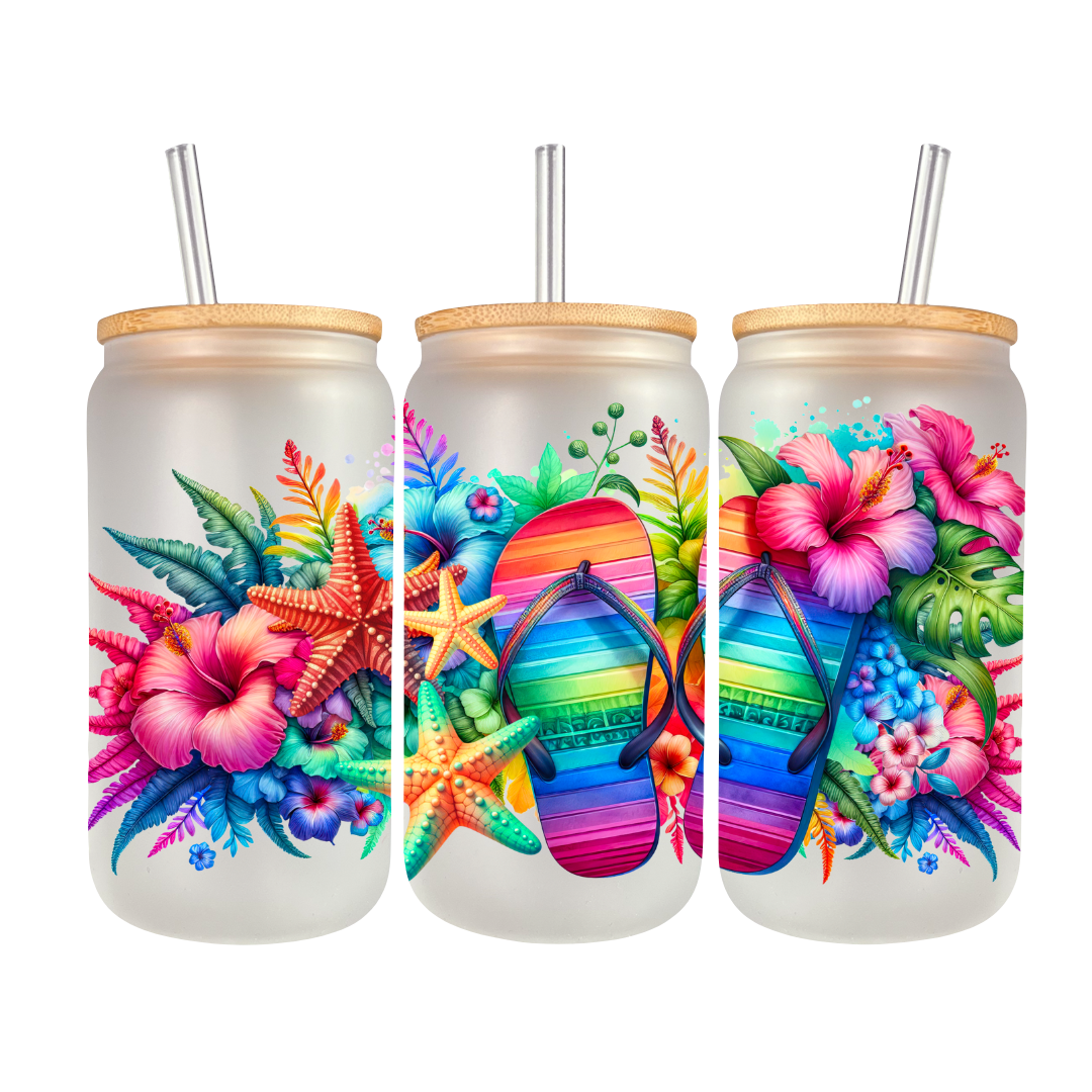 rainbow beach uv-dtf wrap decal 16oz libby can diy resin art