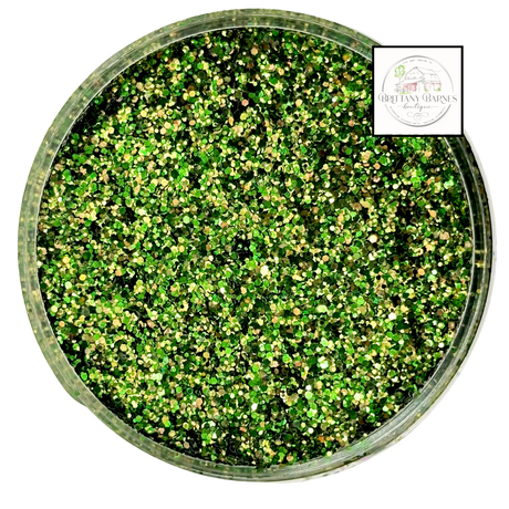 Green custom chunky glitter mix / PDB Creative Studio for art, nails and projects