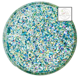 Frosty blue custom chunky glitter mix / PDB Creative Studio for art, nails and projects