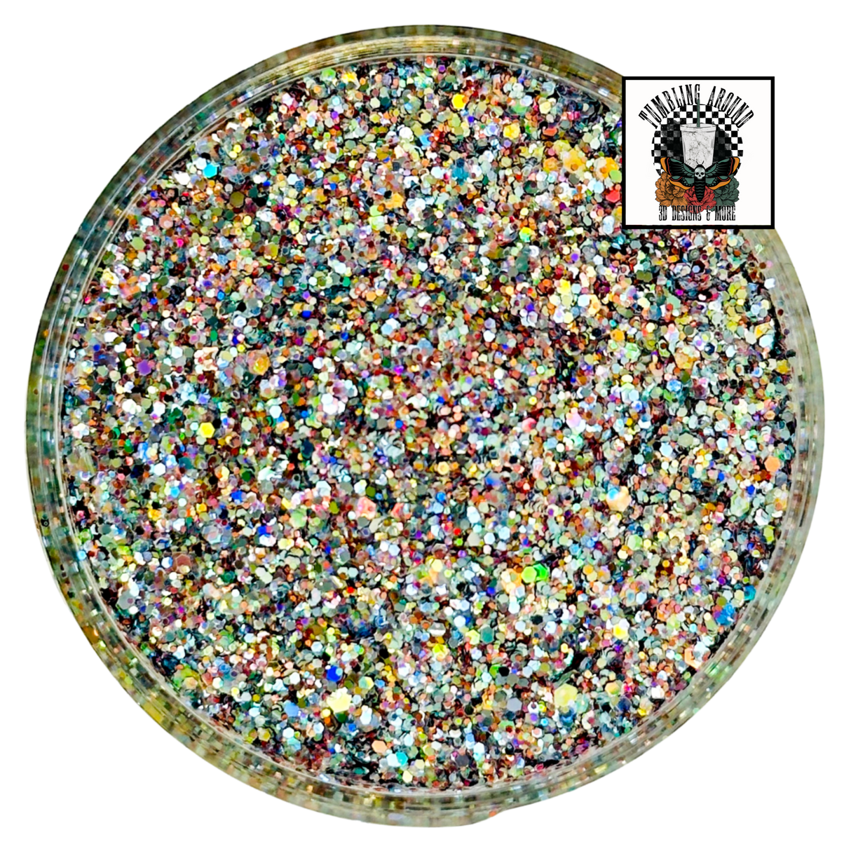 multi color custom chunky glitter mix / PDB Creative Studio for art, nails and projects