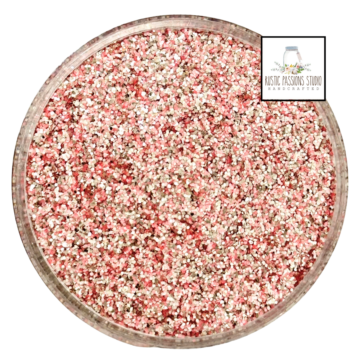 Champagne pink custom chunky glitter mix / PDB Creative Studio for art, nails and projects