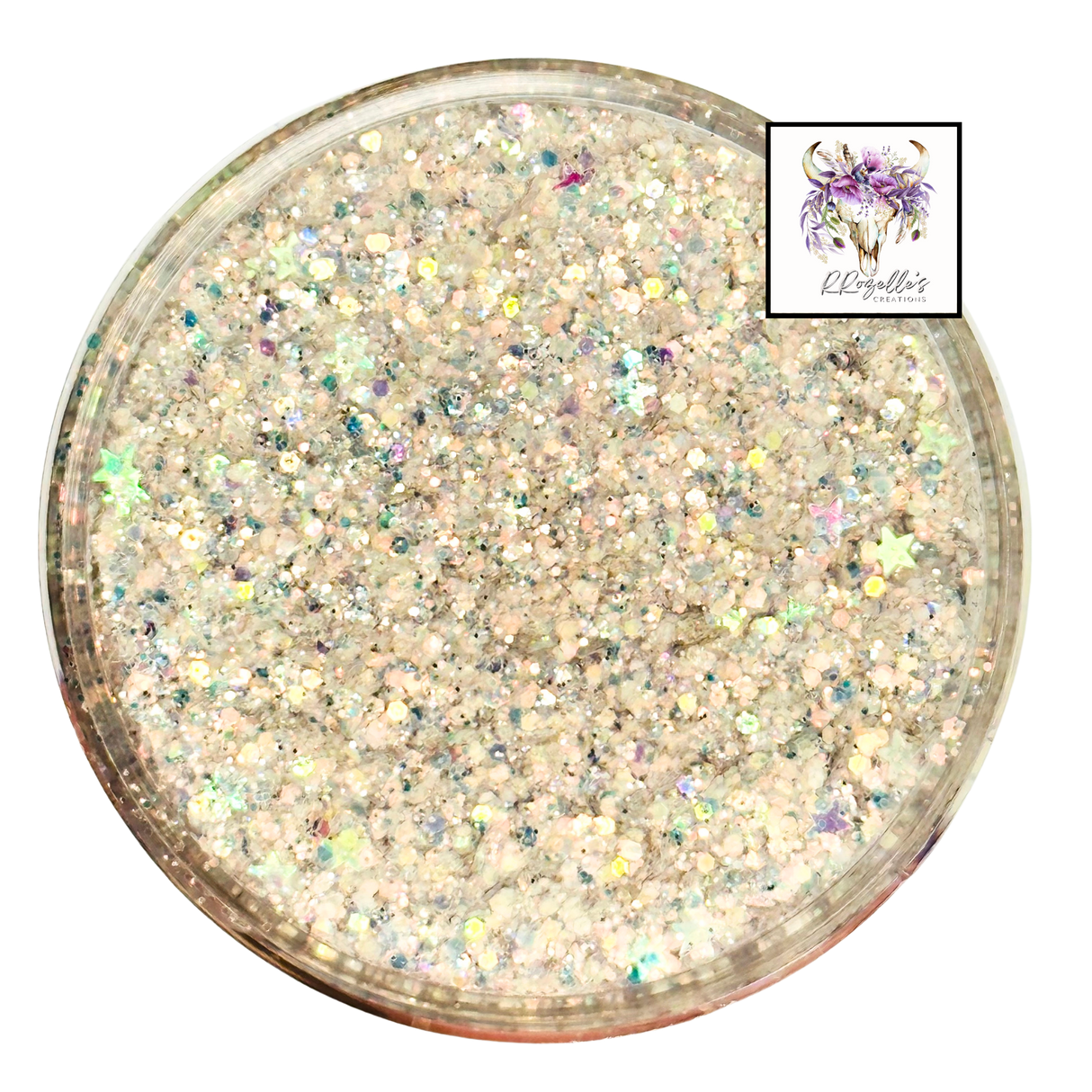 Beige gold custom chunky glitter mix / PDB Creative Studio for art, nails and projects