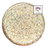 Beige gold custom chunky glitter mix / PDB Creative Studio for art, nails and projects