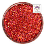 Red custom chunky glitter mix / PDB Creative Studio for art, nails and projects