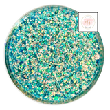 Blue custom chunky glitter mix / PDB Creative Studio for art, nails and projects