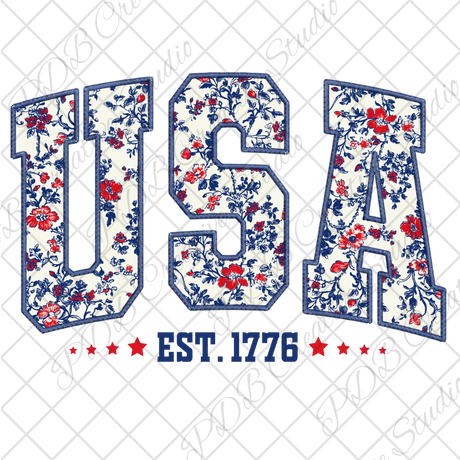 usa patriotic 4th of july uv-dtf decal wrap for diy resin art