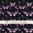 Celestial butterfly floral Pink blue black boutique pattern vinyl for art, tumblers and more