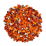 HYACINTH ORANGE JELLY RESIN flat back, non hotfix rhinestones for art, body, nails and more - PDB Creative Studio