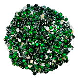 EMERALD GREEN JELLY RESIN flat back, non hotfix rhinestones for art, body, nails and more - PDB Creative Studio