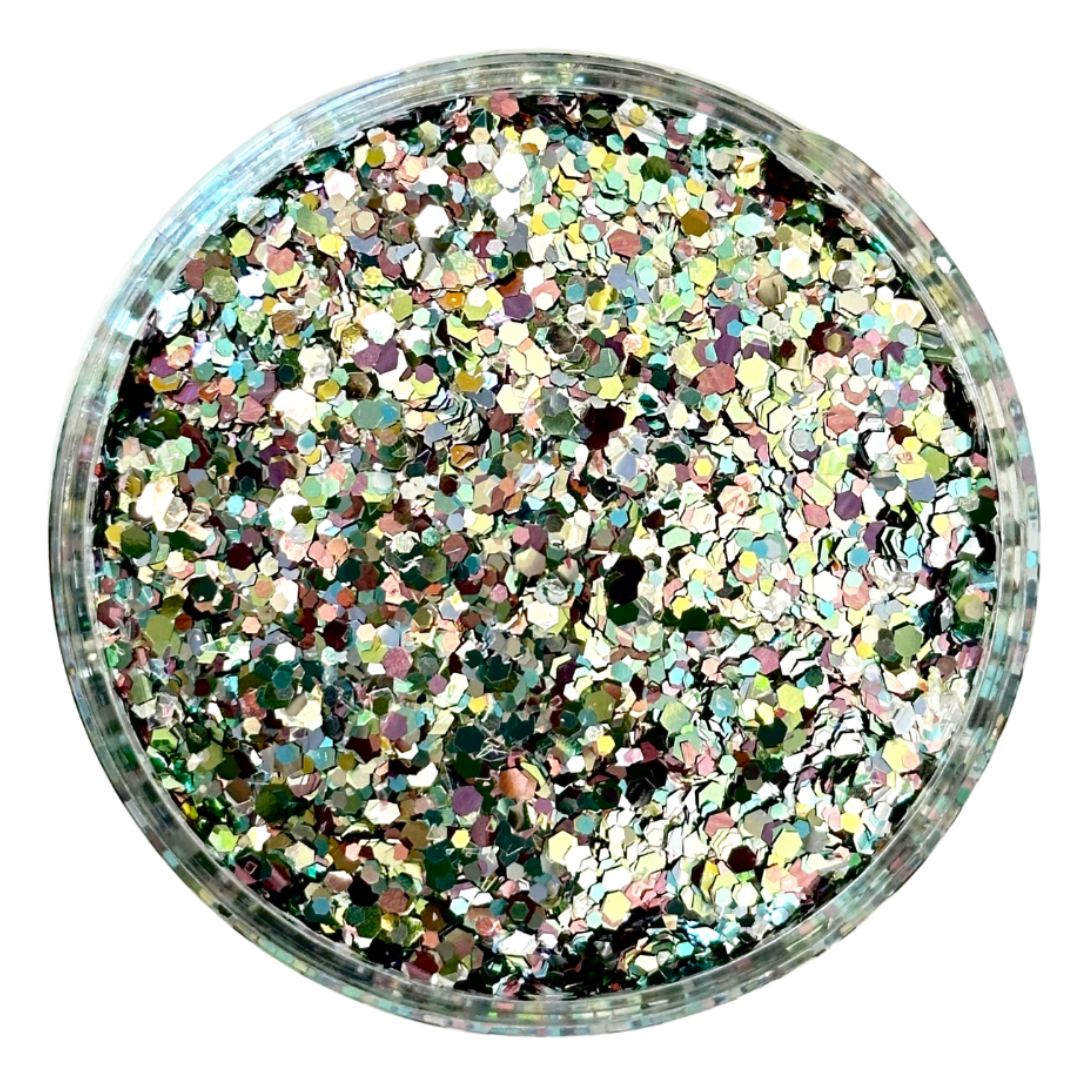 Metallic multi color custom chunky glitter mix / PDB Creative Studio for art, nails and projects