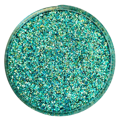 Blue green custom chunky glitter mix / PDB Creative Studio for art, nails and projects