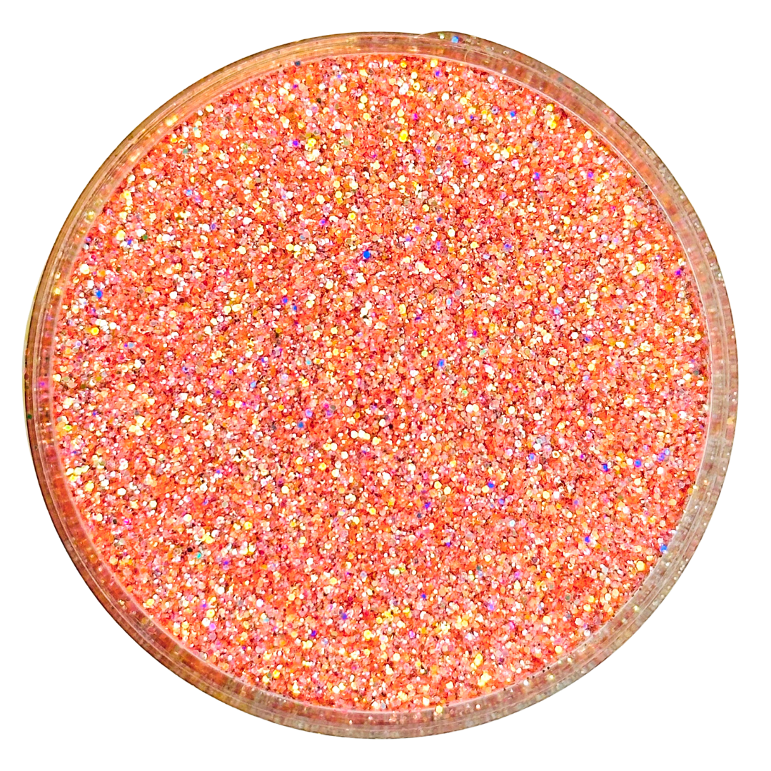 Coral custom chunky glitter mix / PDB Creative Studio for art, nails and projects