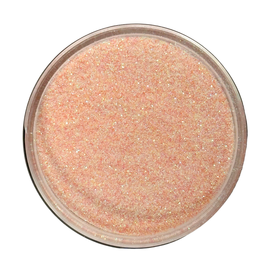 Peach coral custom extra fine glitter mix / PDB Creative Studio for art, nails and projects