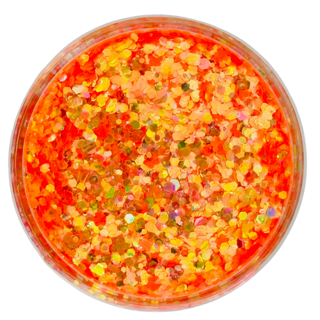 Orange custom chunky glitter mix / PDB Creative Studio for art, nails and projects