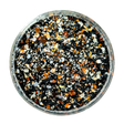 Orange, black, white custom chunky glitter mix / PDB Creative Studio for art, nails and projects