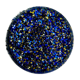 blue and gold custom glitter mix for art, body, nails and more - PDB Creative Studio